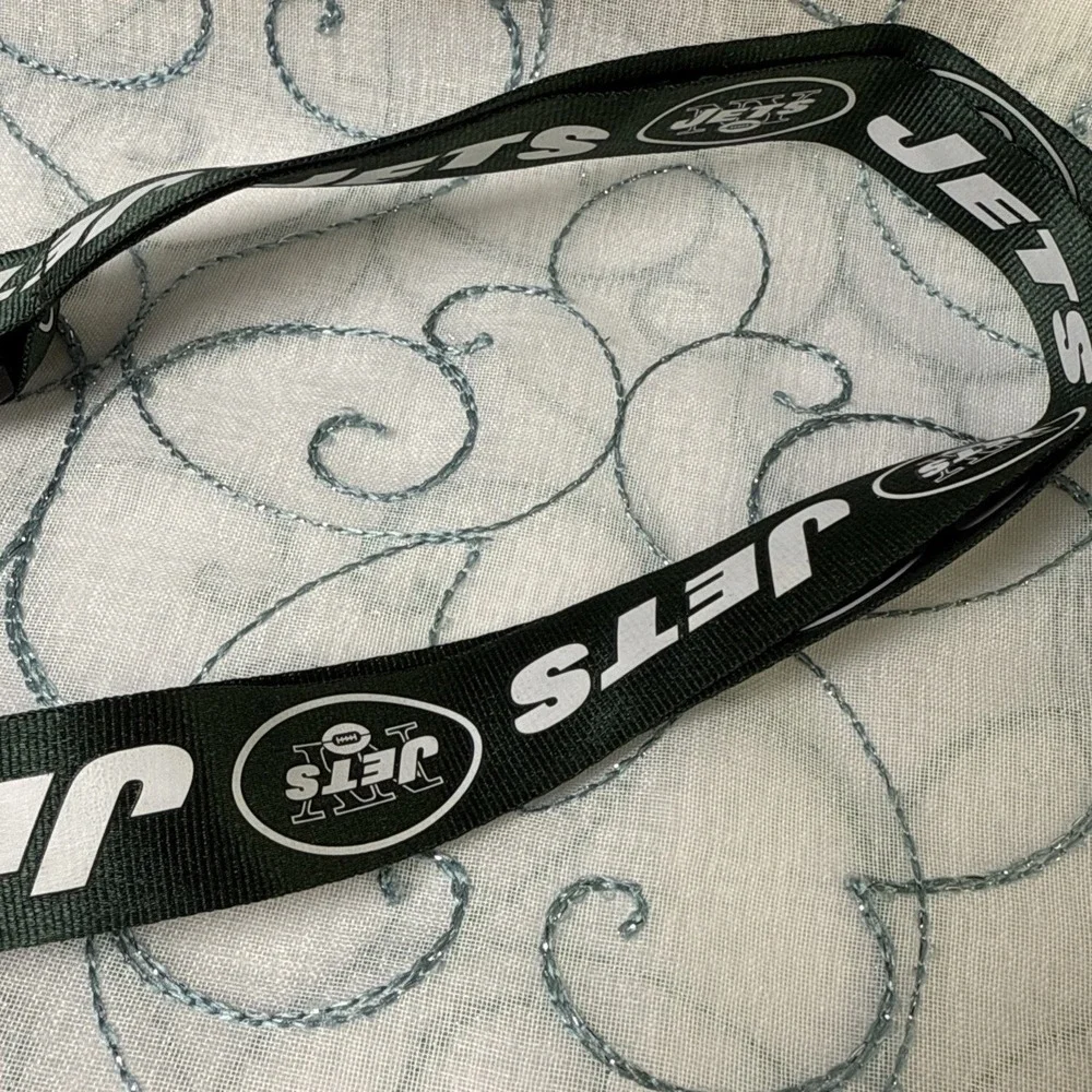 New York Jets NFL Team‎ Logo Lanyard Keychain ID Badge Holder 26